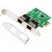 E-Green PCI-Express kontroler - 2-port Gigabit Ethernet