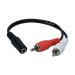 Kabl 3.5mm STf - 2x RCAm 0.2m (Cable-470)