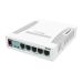 MikroTik CSS106-5G-1S — 5-portni Gigabit switch sa SFP, SwOS, pasivni PoE