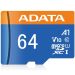 ADATA Premier microSDXC 64GB - UHS-I Class 10 sa SD adapterom