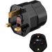 Goobay putni adapter Šuko-UK (crni)