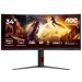 AOC 34 inča CU34G4Z WQHD 3440x1440 Fast VA 240 Hz FreeSync zakrivljeni gaming monitor