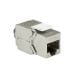 LogiLink Keystone modul Cat6A STP - 16 mm, toolless, srebrna