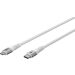 Goobay Lightning USB-C tekstilni kabl 3 m, MFi, 60 W, beli
