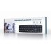 Gembird KB-US-103 - žična tastatura sa velikim slovima, US raspored, USB