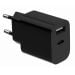 Gembird TA-UC-2AC12-01-BK zidni USB punjač 2-port