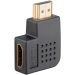Adapter HDMI F-HDMI M 270° Flat 8K