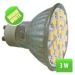 LEDspotST 2,5W,24x5050SMD, Toplo bela3000K, 320lm, 220/GU LSP24S-WW-GU10/2.5

