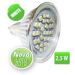 LED sij. 2,5W,30x3528SMD,Bela6000K,150lm,230V/MR16 LSP30S-W-MR16
