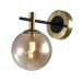Zidna lampa TALIA3 - 1×G9, crna/bakar, staklena kugla, aluminijum, IP20