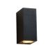 Spoljna zidna lampa W10412/C, 2×GU10, aluminijum, IP65, crna