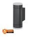 LEDVANCE spoljna zidna lampa 2xGU10 IP65 tamno siva - aluminijum (bez sijalice)