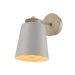 Zidna lampa E201136 - 1×E27, bela/svetli hrast, aluminijum i drvo, IP20