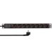LogiLink PDU 8 x šuko CEE 7/3 - rack razvodnik 1U, kabl 1.8 m