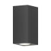 BRAYTRON spoljna zidna lampa 2xGU10 IP44 - siva, aluminijum (bez sijalice)