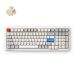 Mchose K99 V2 — bežična mehanička gaming tastatura 98%, Icy Creamsicle svič, 8000 mAh, retro white