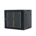 MAXPRO Line - rek orman 6U 600x450 nazidni, staklena vrata, crni