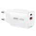 Remax GAN A+ C 45W – punjač sa USB-A i USB-C priključkom, beli