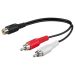Goobay Y kabl 2x RCA m- RCA f 20cm