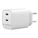 Gembird TA-UC-2C-PD45-01-W – 2-portni USB-C PD punjač 45 W