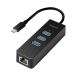 LogiLink USB-C Hub 3-port - Gigabit Ethernet adapter