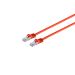 S-IMPULS RJ45 patchcable w. CAT 7 rawcable PIMF red 3m
