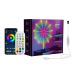 PROSTO RGB LED vatromet set - Smart BT, 10×0.5m + 1.5m, 5V USB, daljinski i aplikacija, IP20