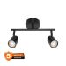 OSRAM PRIMAL 2xGU10 - Nadgradna spot lampa crna, čelik, IP20, maks. 2x6W