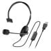 Genius HS-100U USB slušalica sa mikrofonom - mono, jedno uvo, crna
