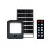 HOME Solarni LED reflektor 16W 600lm 6000K PIR senzor daljinski tajmer IP65 crni