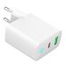 Gembird TA-UC-PDQC20L-W-01 zidni punjač 20W USB-A+C