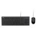 Asus U2000 - komplet žična tastatura i miš USB, US, crni