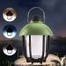 Prenosna punjiva LED kamping lampa zelena, 3 boje svetlosti, micro USB