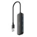 CUDY UH40A - USB 3.0 / 3.2 Gen 1 hub, 4× USB-A, 5 Gbps, plug-and-play