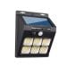 Solarni LED reflektor sa PIR senzorom 72 SMD LED 6500K IP44 crni 1200mAh
