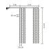 HOME KIN294C/WW - LED svetleća zavesa 294 toplo bele diode, 2×1.4 m