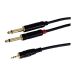 GBC profesionalni audio kabl 3,5 mm stereo na 2× 6,3 mm mono, 6 m