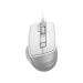 A4Tech FM45S AIR - žičani miš 2400 DPI, Desk+Air, 125-1000Hz, srebrno-beli