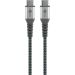 Goobay kabl USB-C m - USB-C m tekstilni 0.15m 60W