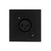 Audac WMI16/B - Zidni mikrofonski ulaz 45x45mm RJ45 crni