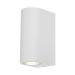BRAYTRON spoljna zidna lampa 2xGU10 IP44 - bela, aluminijum (bez sijalice)