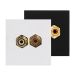 Audac CP45RCA/B - Konekciona ploča RCA 45x45 mm, crna