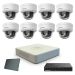 HikVision komplet 8 IP antivandal turret kamere 4Mpix