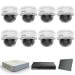 HikVision komplet 8 IP antivandal dome kamere 2Mpix