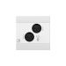 Audac NWP220US/W - Dante/AES67 mrežni ulazni panel 2x XLR + Bluetooth, beli, US standard