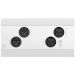 Audac NWP222/W - Dante/AES67 mrežni ulazno-izlazni panel 2x XLR IN/OUT + Bluetooth, beli