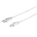 Kabal USB-A m - USB-B m 2.0, 0.5m sivi 