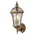 BB Link E250042 - zidna lampa fenjer 1xE27 staro zlato spoljna IP44
