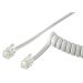 Kabl telefonski spiralni RJ10 (beli) 2m-7m