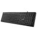 Genius SlimStar 820 - žična osvetljena tastatura USB, US, crna